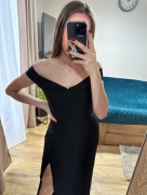 Sukienka wieczorowa midi hiszpanka 