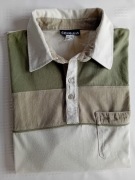 Koszula męska polo z bawełny z krótkim rękawem .