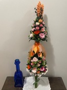 Palma wielkanocna - kwiaty z bibuły  _rękodzieło