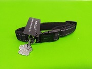 Obroża dla psa z zawieszką rozmiar XS czarna 