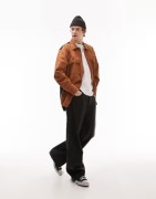 Koszula Topman typu oversize w kolorze brązowym i czarnym
