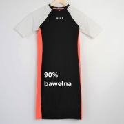Sukienka DKNY XS/34 90% bawełna sportowa krótki rękaw