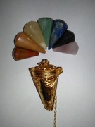 Wahadło Klatkowe z Buddą + 7 kamieni na czakry