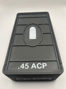 Pudełko pojemnik skrzynka na amunicję .45 ACP 50 szt. trwały z zatrzaskiem