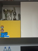 Komplet mebli szafa, biurko i szafki