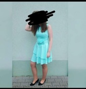 Miętowa sukienka