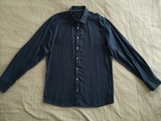 Elegancka granatowa koszula Bruun & Stengade 42 jak nowa