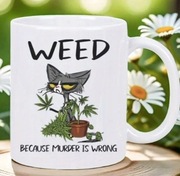 Kubek ceramiczny na kawę Weed Kannabis