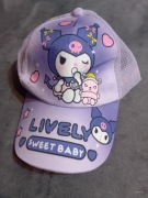 Czapka czapeczka na lato z daszkiem sanrio kuromi 