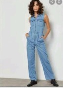 Kombinezon Forever 21, rozmiar S. Cienki denim