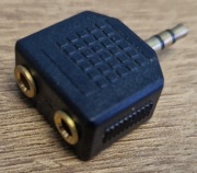 Rozdzielacz audio jack 3.5 mm - 2x gniazdo słuchawkowe