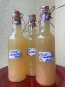 ŻYWY OCET JABŁKOWY,500ml z dziko rosnących jabłek!