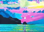 Obraz akrylowy ręcznie malowany 