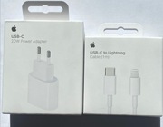 Zestaw Apple: Ładowarka 20W + Lightning 