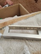 Uchwyt meblowy stalowy srebrny