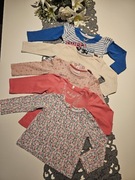 Bluzka na długi rękaw, r. 80, zestaw, 5-pak