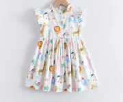 Sukienki na co dzień z printem kreskówkowych zwier