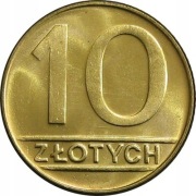 10 ZŁOTYCH PO 1989 I 1990 BRĄZOWE