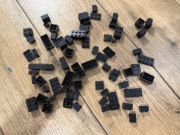 Lego zestaw mix czarne klocki vintage retro lata 70  89g