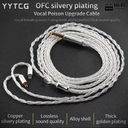 Kabel Słuchawkowy YYTCG 2-Pin 0.78/4.4mm 8 Rdzeni OCC Posrebrzany + Etui 