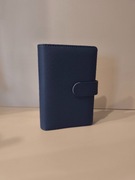 Binder A6 Segregator Budżet Oszczędzanie Groszek Ekoskóra Granantowy 