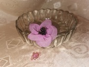 Szklana misa zabytkowa