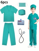 Strój przebranie kostium Halloween Lekarz Doktor 110 na 4-5 lat nowy