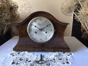 Zegar sygnowany BRAVINGTONS art deco orzech czeczot werk W63 loft