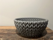 Miska dekoracyjna | wzór koszyczka wiklinowego