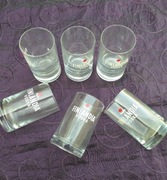 Komplet 6 szt. szklaneczek/kieliszków firmowych Finlandii do wódki Krosno