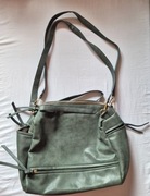 Torebka damska pakowna ciemna zieleń 