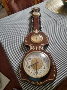 Zegar wiszący Vintage ze stacją pogody