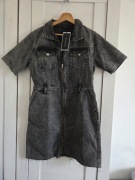 Sukienka jeansowa ,100% bawełny , rock style  , nowa , Trendyol rozmiar 40