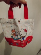 Torba lniana nowa 22/27 cm hello kitty
