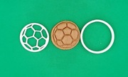 FOREMKA do ciastek - SPORT PIŁKA NOŻNA (wykrawacz i stempel 5,5 cm)
