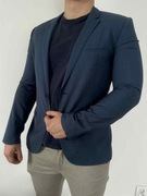 HUGO Hugo Boss marynarka męska | Super 110 | slim fit | granatowa