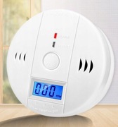 CZUJNIK CZADU GAZU WYKRYWACZ DETEKTOR TLENKU WĘGLA BEZPRZEWODOWY LCD ALARM