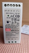 Zasilacz MDR-40-24, 40W 100-240V/24VDC 1,7A 