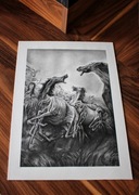 Reprodukcja Zdzisław Beksiński - Ołówek 30x40cm