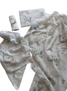 Muślinowy komplet pościeli otulacz pieluszka dziec