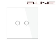 PANEL B-LINE DOTYKOWY SZKLANY 2G BIAŁY CLASSIC