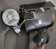Stara radziecka lampa błyskowa Czajka z futerałem