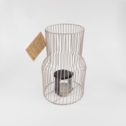 metalowy lampion świecznik latarnia na telighty świeczki 25x16 cm