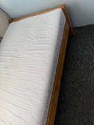 łóżko z materacem 90x200 używane sosnowe