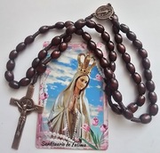 Różaniec z drzewa różanego dla babci z magnesem Matka Boska Fatimska FATIMA