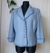 Viyella lekki krótki wełniany żakiet z przędzy boucle 44