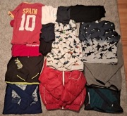 Paka dla chłopca 134 - 140 cm 14 szt mix głownie ciepłe. Na cały rok