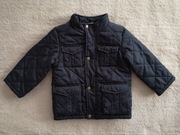 Elegancka wiosenna granatowa pikowana kurtka 86 92 jak nowa