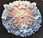 Motyl  z puzzli pokryte żywicą epoksydową 