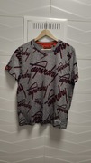 T-shirt Superdry r. XL szary napisy